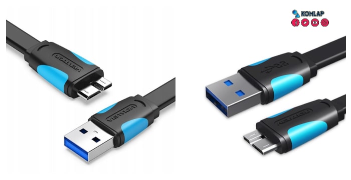 Vention Flat USB 3.0A Male to Micro-B Male Cable