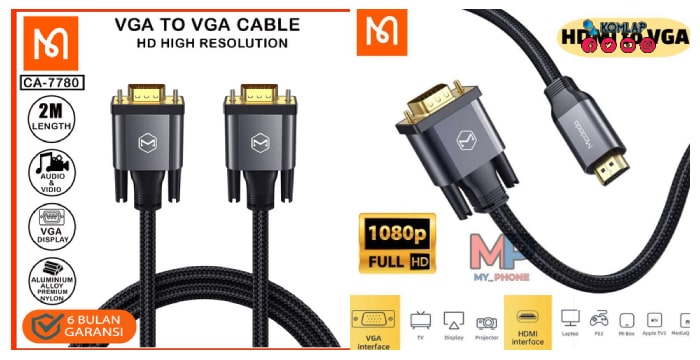 HDMI to VGA Cable dari Mcdodo