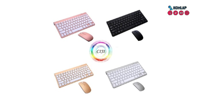CIJI Paket Keyboard Wireless, Mouse Wireless Silent