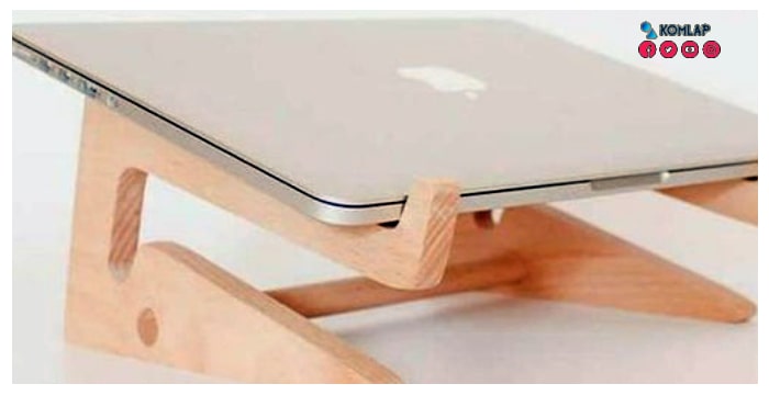 Stand Laptop Kayu Knockdown