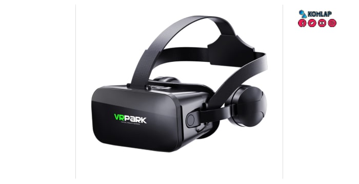VRPARK Box Virtual Reality Glasses with Headphone 