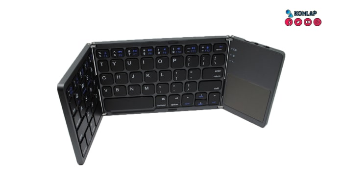 OptimuZ Keyboard Bluetooth Three Folding Magnetic with Touchpad